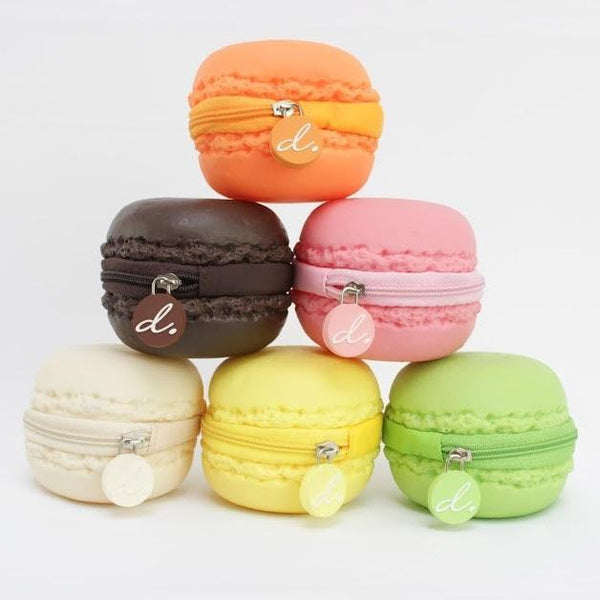 Scented Macaron Coin Purse Chocolate Give Simple