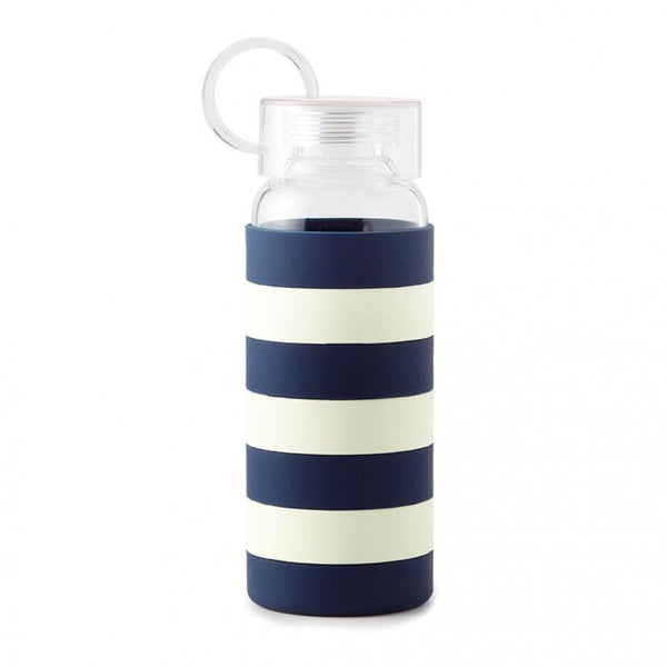 Kate Spade New York Acrylic Stemless Wine Glass Set, Navy Stripe -  Lifeguard Press